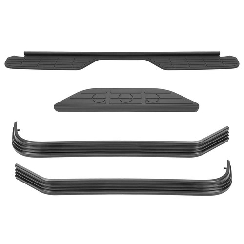 Black rear bumper step - black,
